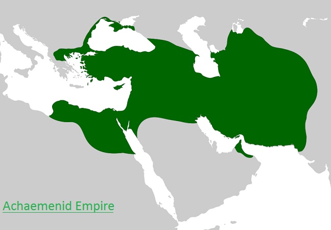 Ilustrasi wilayah kekuasaan Kekaisaran Achaemenid yang juga disebut Kekaisaran Persia Pertama (dok: Wikipedia)