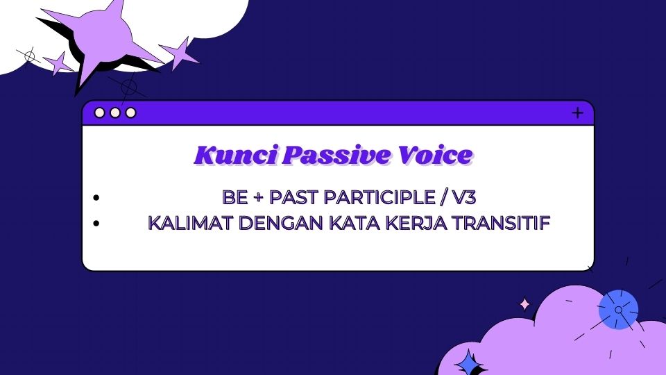 kunci passive voice