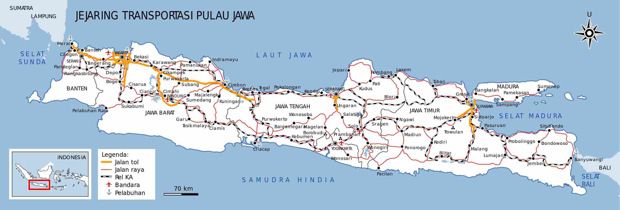 Jalur Kereta Api di Jawa