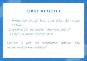 Ciri-Ciri Effect