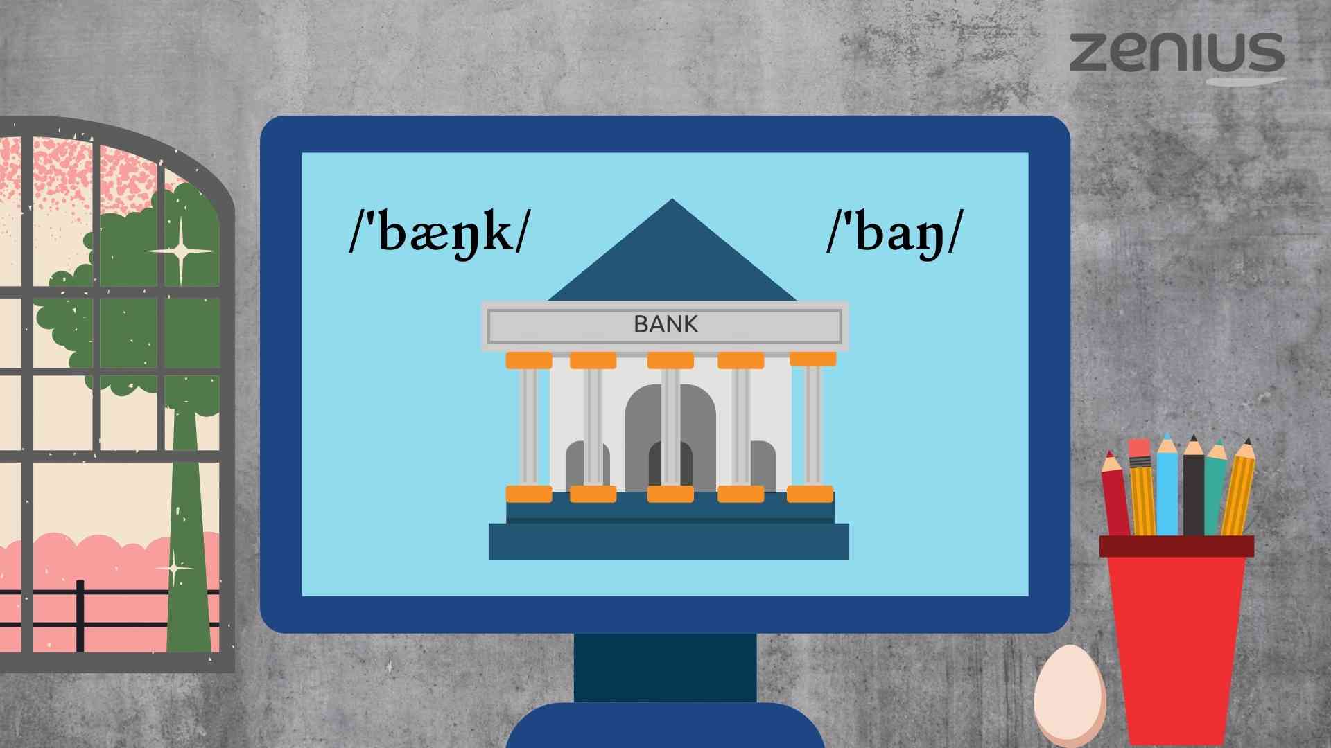 Phonetic Symbol Bank dalam bahasa Inggris dan bahasa Indonesia
