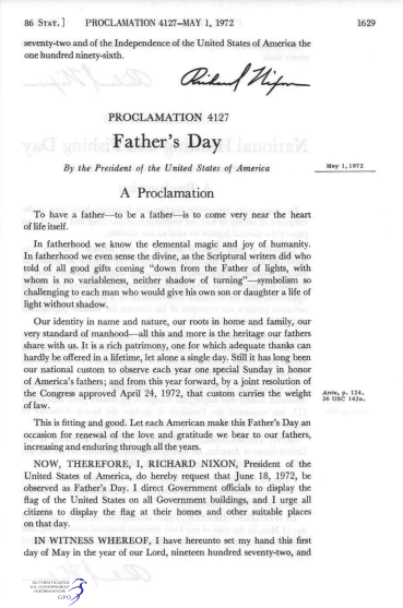Proklamasi Hari Ayah Sedunia zenius