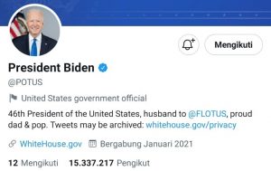 Akun Twitter Joe Biden (Foto: Twitter)