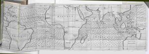 Peta meteorologi Perancis oleh Edmond Halley