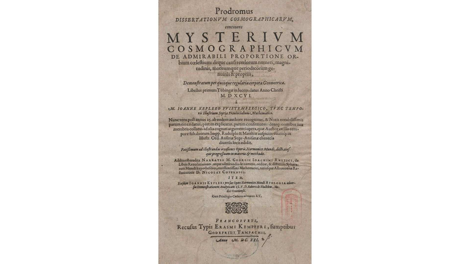 Mysterium Cosmographicum (Foto: Public Domain)
