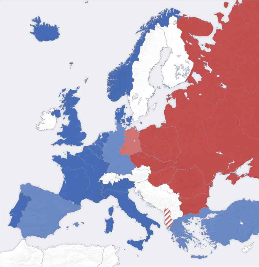 peta aliansi perang dingin