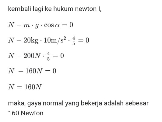 Jawaban Contoh Soal Hukum Newton 1-3