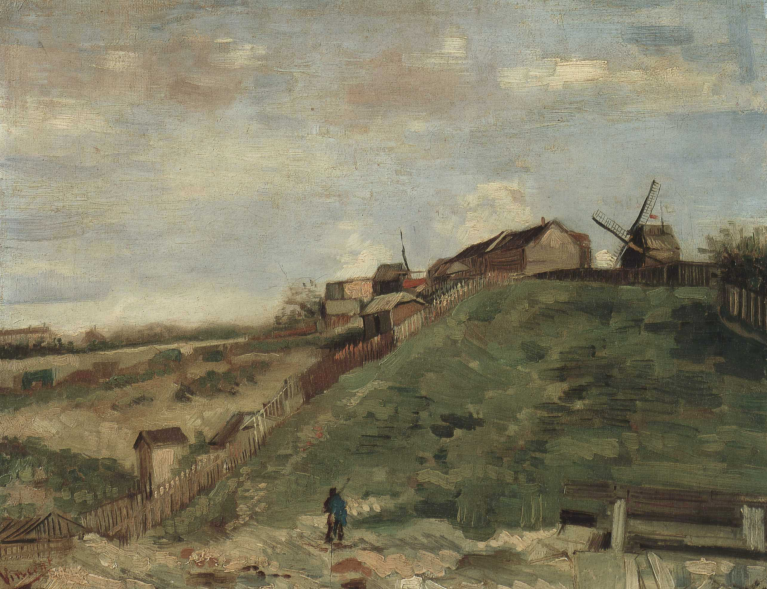 Lukisan "The Hill of Montmartre with Stone Quarry" (1886)