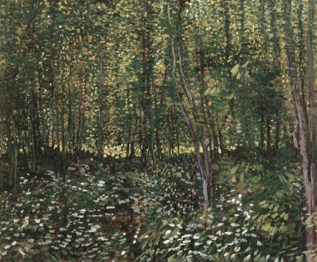 Lukisan "Tress and Undergrowth" (1887)