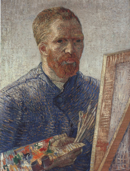 Lukisan "Self-Portrait as an Artist" (1887-1888)