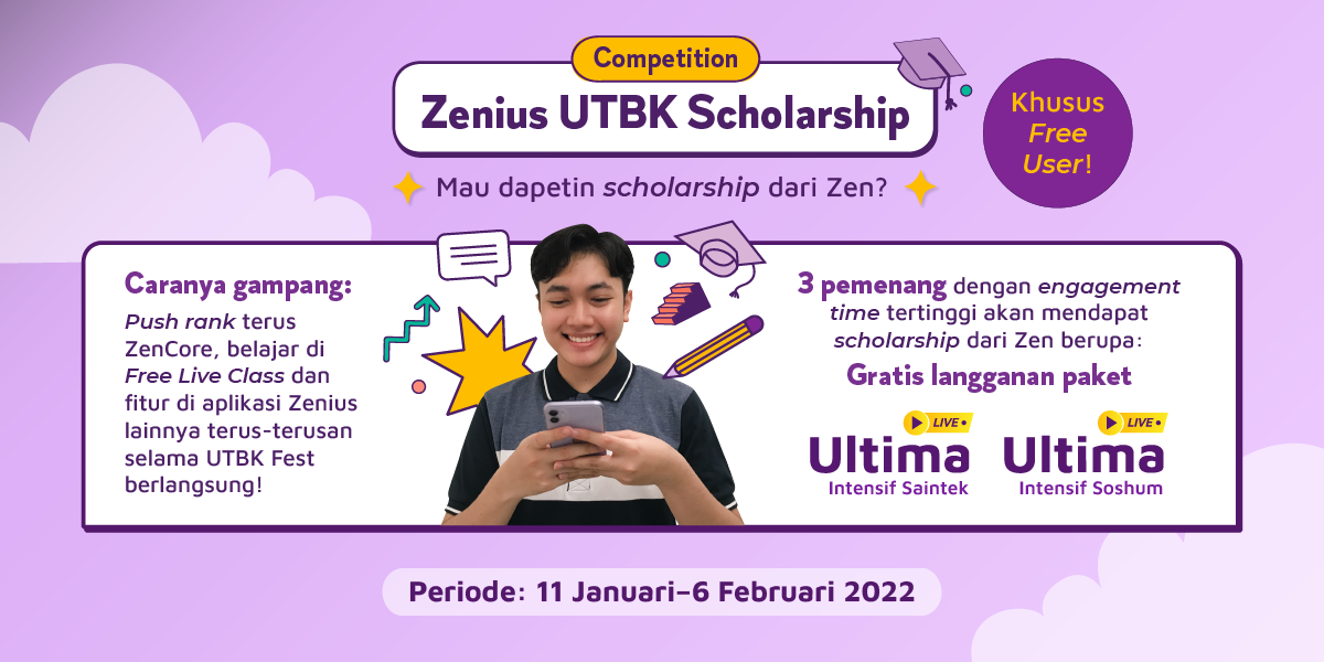 Zenius UTBK Kompetisi dan Beasiswa