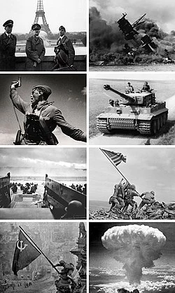 Beberapa foto saat Perang Dunia II terjadi (Dok. Wikimedia Commons)