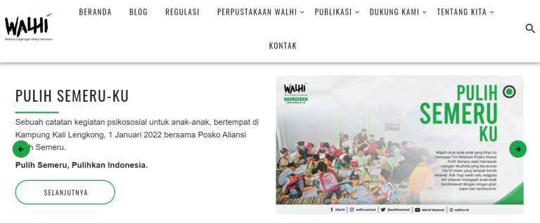 WALHI adalah salah satu LSM di Indonesia 