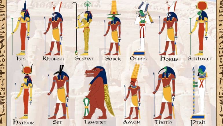 Dewa-dewa utama peradaban Mesir Kuno