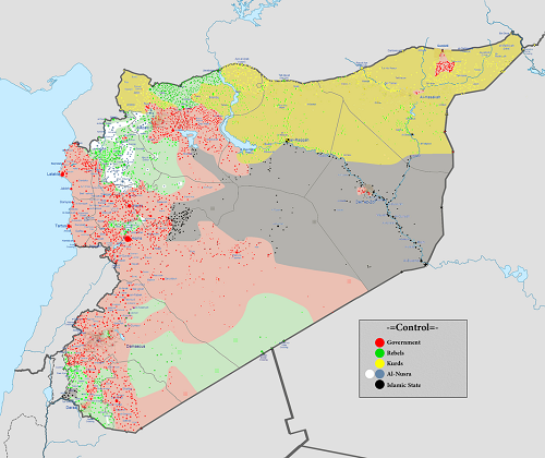 Peta Konflik Suriah)