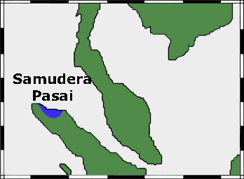 Peta letak kerajaan Samudera Pasai (dok. Wikimedia Commons)