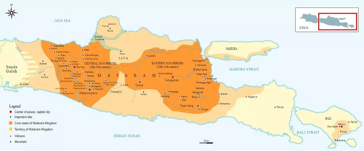 Peta wilayah Kerajaan Mataram Kuno Zenius Education
