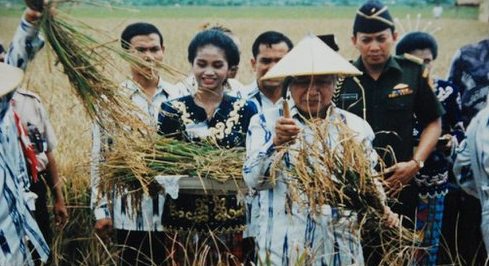 Program swasembada beras, salah satu program yang tercapai saat Repelita III (dok. Kemendikbud)