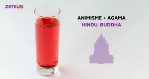 Pencampuran animisme dengan agama Hindu-Buddha ibarat air yang dicampur sirup merah Zenius Education