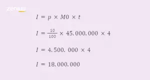 Jawaban contoh soal menghitung bunga tunggal.