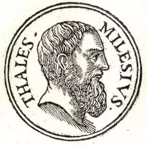 Portrait Filsuf pertama dunia, Thales.