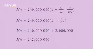 Jawaban contoh soal bunga tunggal dan jumlah tabungan.