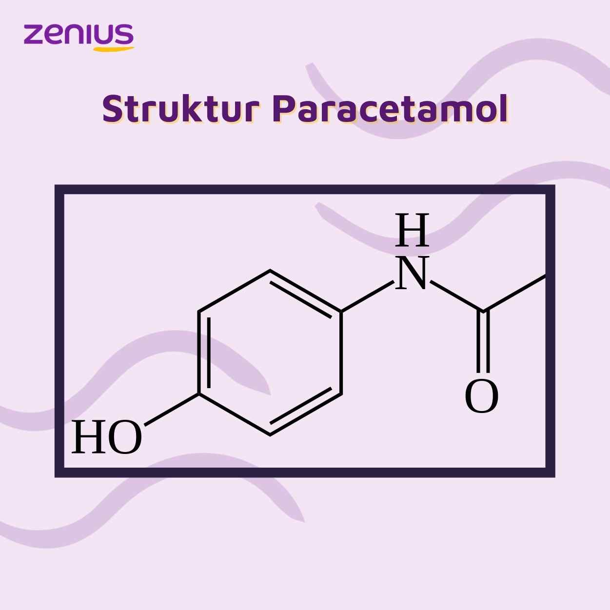 Ilustrasi Struktur Paracetamol