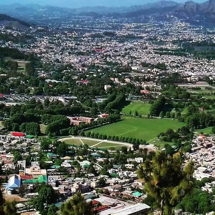 pemandangan kota abbottabad, pakistan.