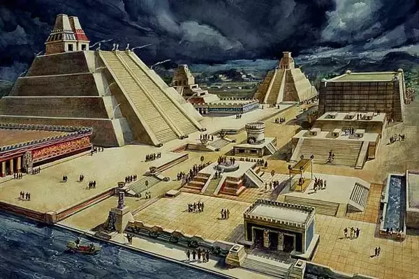  kota tenochtitlan suku aztec peradaban amerika kuno