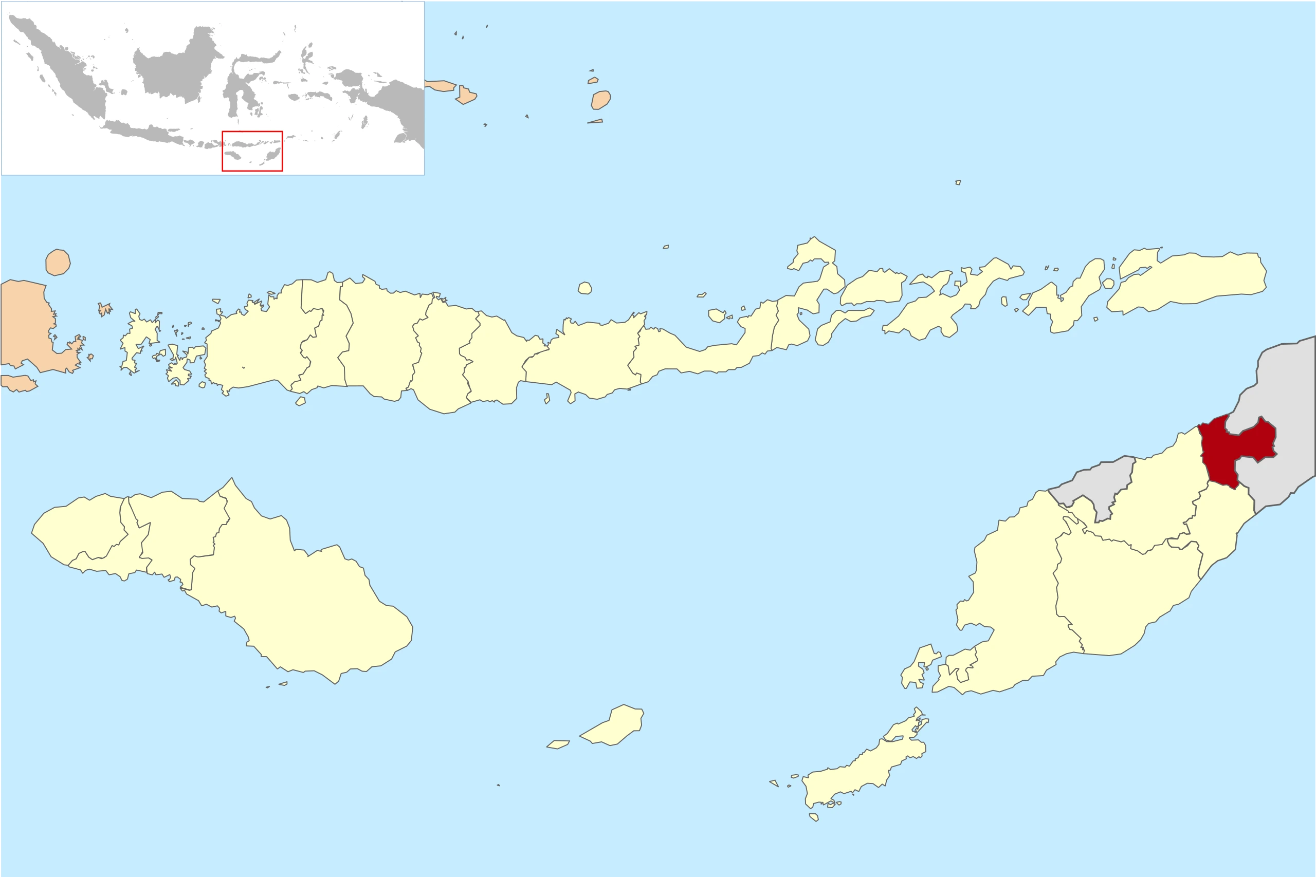 peta Kabupaten Belu