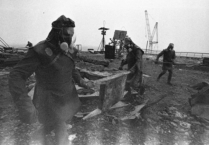 likuidator Chernobyl di lokasi kecelakaan nuklir