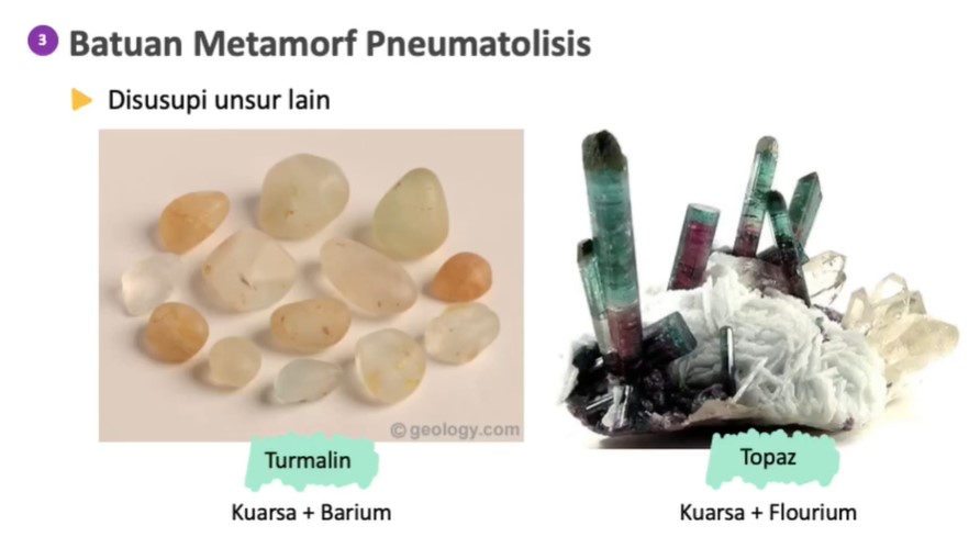 Jenis Batuan Metamorf Pneumatolisis