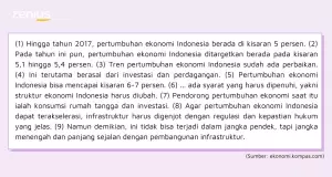 Bacaan contoh soal Bahasa Indonesia UM UGM tentang kata hubung.