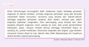 Bacaan contoh soal Bahasa Indonesia UM UGM tentang ide pokok.