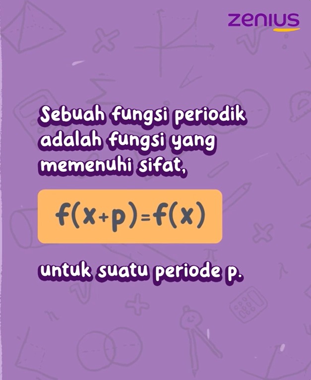 Fungsi yang memenuhi sifat f(x+p) = f(x).