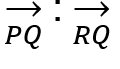 perbandingan vektor pq dan rq