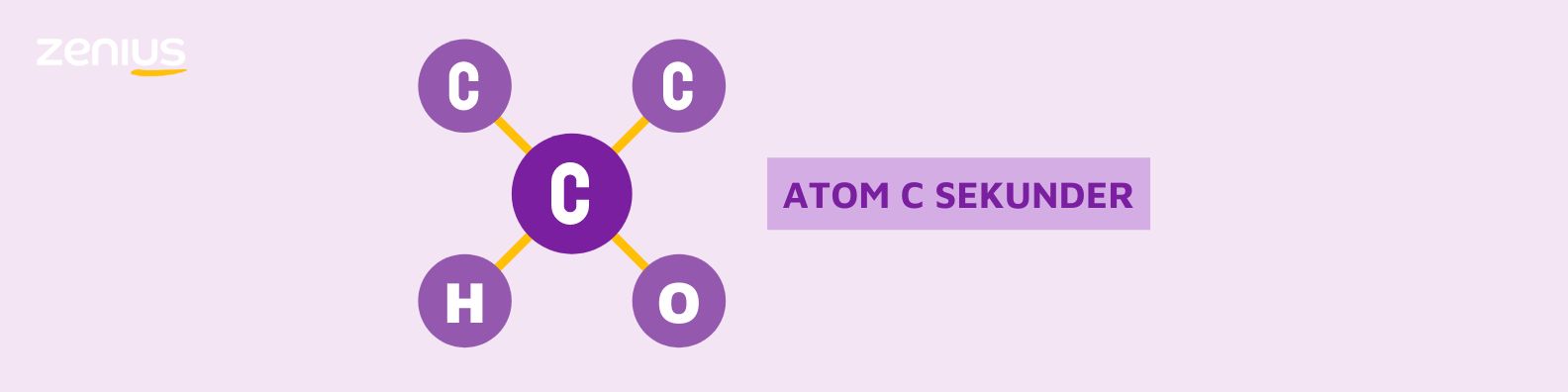 Atom C sekunder berarti suatu atom karbon mengikat dua atom karbon lainnya