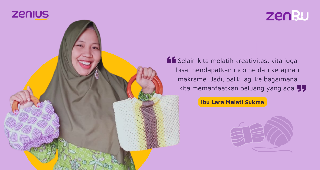 Ibu Lara adalah guru Geografi di SMAN 1 Kecamatan Gunuang Omeh, Kabupaten Lima Puluh Kota, Sumatera Barat. Selain mengajar, dia juga aktif membuat kerajinan macrame.