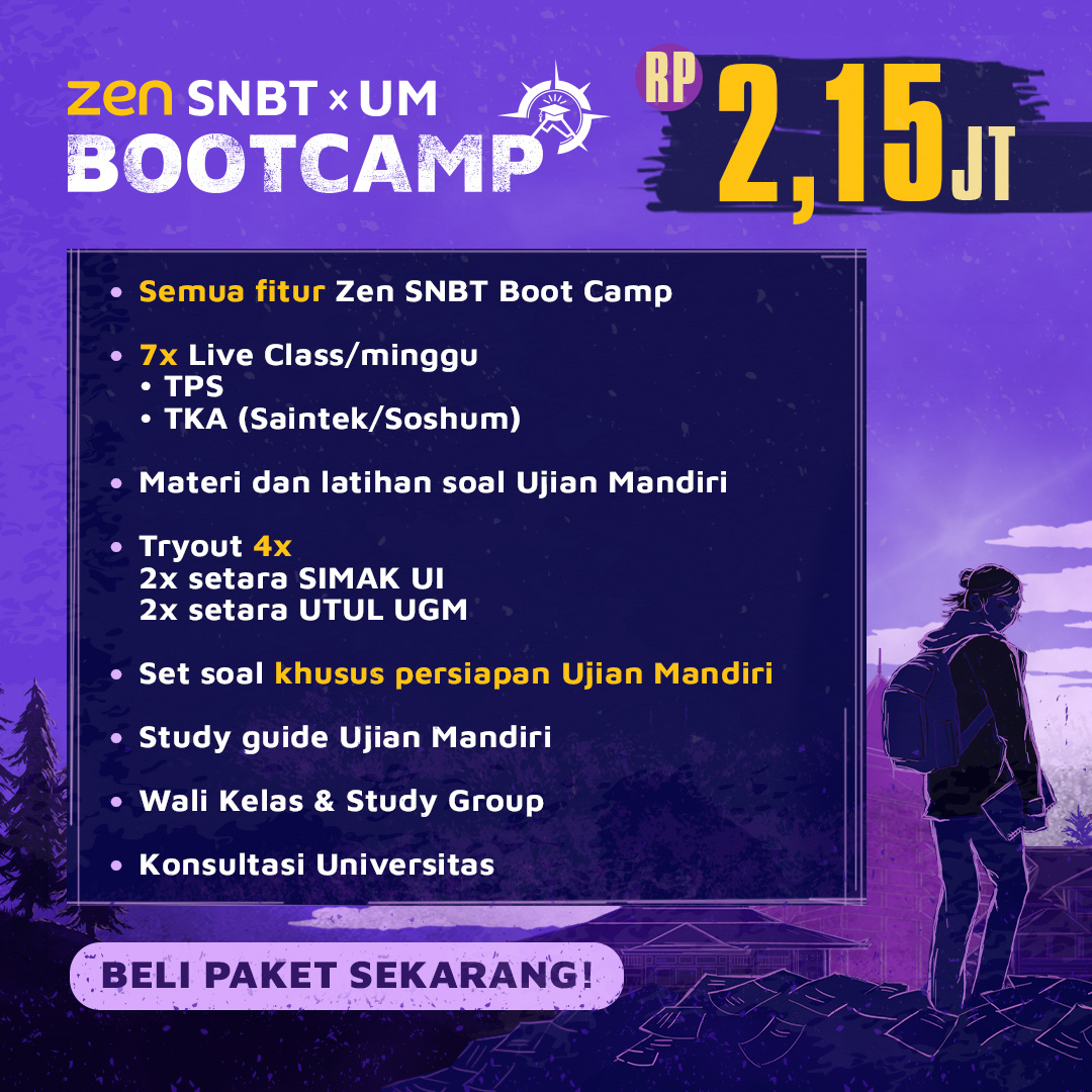 ZEN SNBT Boot Camp, Persiapkan Kamu untuk Hadapi SNBT Hanya dalam 6 Minggu! 26