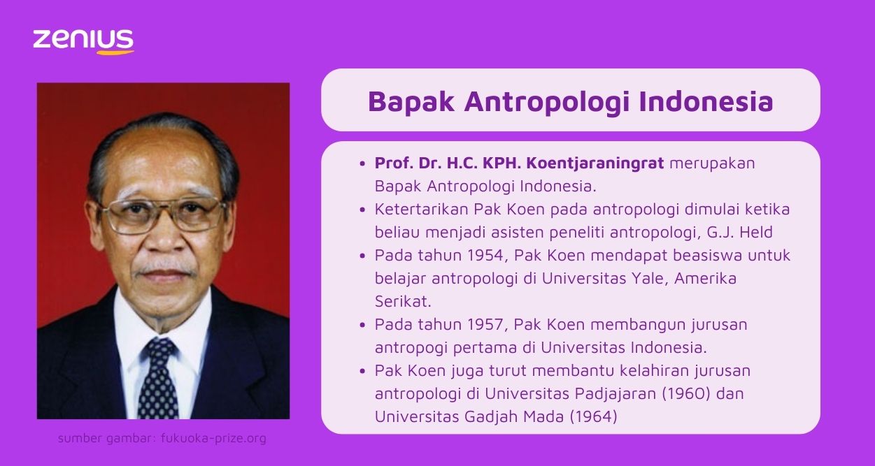 Koentjaraningrat, Bapak Antropologi Indonesia (Arsip Zenius)